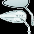 Bikers Choice 65-Up Chrome Teardrop Mirror For Universal Custom Pr