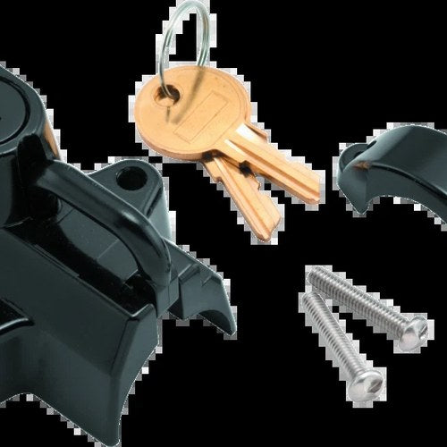 Bikers Choice Black Motorcycle Helmet Lock Fits 7/8 - 1 1/4 Tubing