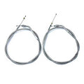 V-Twin 36-0830 Stainless Steel Throttle and Idle Cable Set with 42 Inch Casing