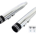 Wyatt Gatling Muffler Set Chrome With Black For 2 Ring Comet Tip - Part 5189