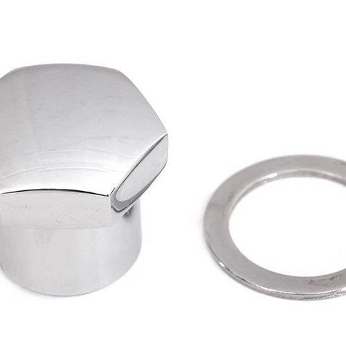V-Twin Chrome Domed Triple Tree Fork Stem Nut - Part #7619-1T