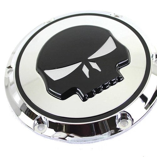 V-Twin 78286 Chrome For 6 Hole Skull Derby Cover