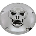 V-Twin 33-0062 Skull For Derby Cover In Chrome