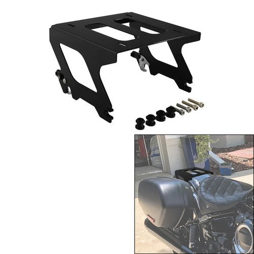 Black Solo Luggage Mount Rack Fit For Harley Softail Low Rider S Fxlrs 2020-2024