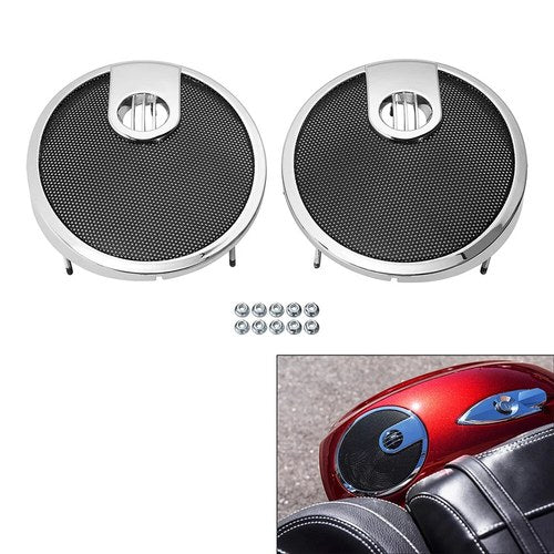 6.5" Saddlebag Speaker Grills Fit For Indian Chieftain 14-18 Roadmaster 15-25