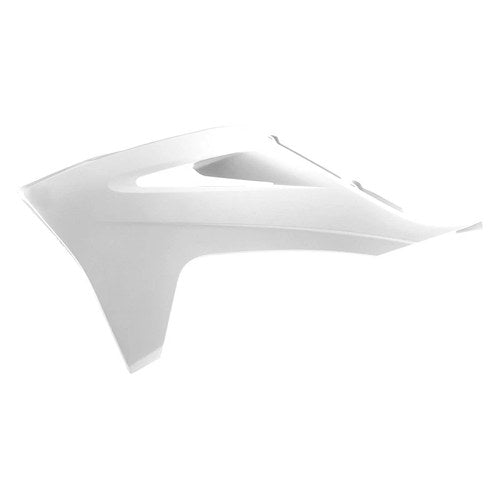 For Gas MC125 2021 Polisport 8473800008 White Radiator Scoops