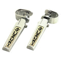 Emgo Designer Highway "Suzuki" Foot Peg w 1" & 1-1/4" Clamp Chrome/Gold