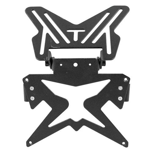 BikeMaster Aluminum Matte Black License Plate Bracket