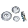 For BMW R1250GS 2019-2021 Kuryakyn 3808 Lodestar Silver Rear Axle Sliders