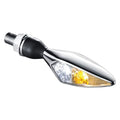 Kuryakyn Micro Rhombus PL Series Chrome Front Passenger Side Indicator Light