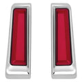 For Harley-Davidson Road King 15-21 Chrome Saddlebag Support LED Inserts