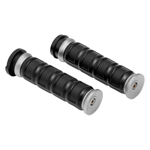 Kuryakyn 6674 Silver Dillinger Grips