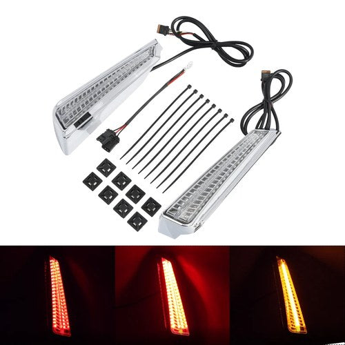 LED Filler Panel Lights Clear Lens Fit For Honda Goldwing 1800 GL1800 2018-2025