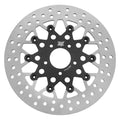 For Harley-Davidson Road King 08-21 Twin Power 11.8" Black Floating Rotor Mesh