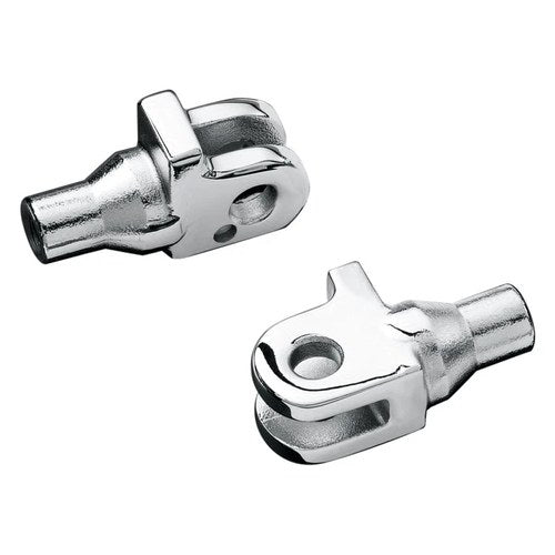 For Triumph Rocket Iii 2004-2018 Kuryakyn 8840 Tapered Foot Peg Adapters Chrome