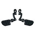Kuryakyn 7599 Longhorn Offset Highway Foot Pegs Gloss Black