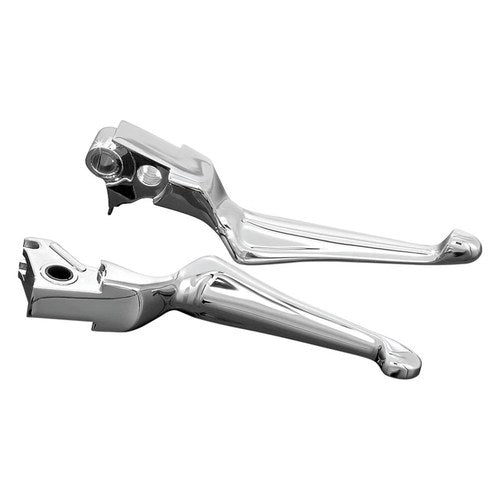 For Harley-Davidson Dyna 1996-2010 Kuryakyn 1038 Chrome Boss Blade Levers