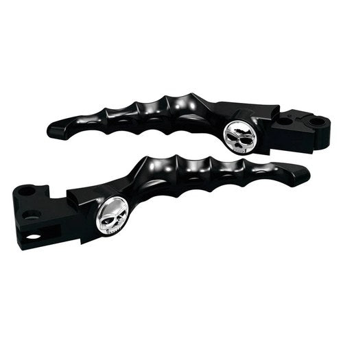 For Harley-Davidson Sportster 1200 04-13 Kuryakyn 1092 Zombie Gloss Black Levers