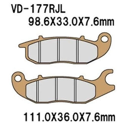 For Honda Grom 125 2015 Vesrah Front Racing Brake Pads