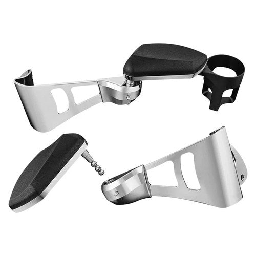 For Harley-Davidson Electra Glide 20-21 Kuryakyn 8955 Chrome Passenger Armrests