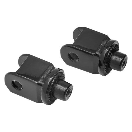 For Honda Fury 2010-2017 Kuryakyn 8863 Gloss Black Splined Foot Peg Adapters