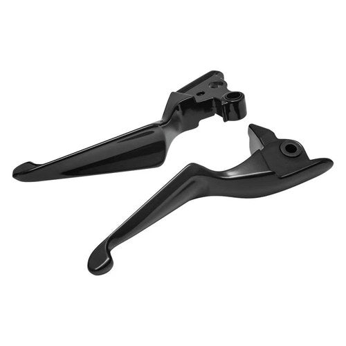 For Harley-Davidson Road King 08-13 Kuryakyn 1848 Gloss Black Boss Blade Levers