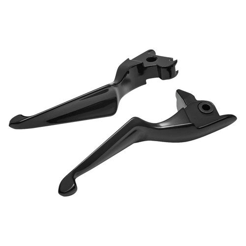 For Harley-Davidson Road King 14-16 Kuryakyn 1849 Gloss Black Boss Blade Levers