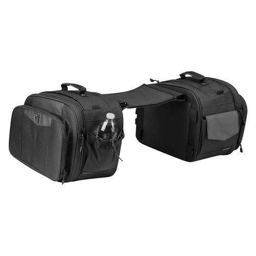 Kuryakyn 5209 Momentum Outrider Throw-Over Black Saddlebags