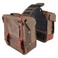 Burly Brand B15-1002D Voyager Throw-Over Dark Oak Saddlebag