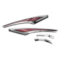 For Honda Goldwing 1800 2014-2017 Kuryakyn LED Chrome Saddlebag Accent Swoops