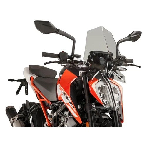 For KTM 390 2017 Puig 9514H Generation Sport Naked Windshield