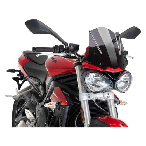 For Triumph Street Triple S 2017 Puig 9999F Generation Sport Naked Windshield