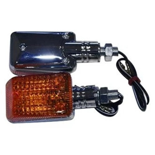 K&S Technologies 25-7502 Mini-Stalk DOT Approved Chrome Turn Signals
