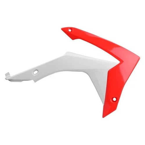 For Honda CRF250R 2014-2017 Polisport 8417100001 Red/White Radiator Scoops