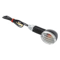 BikeMaster 266014 Mini-Stalk Black Turn Signal w Clear Lenses