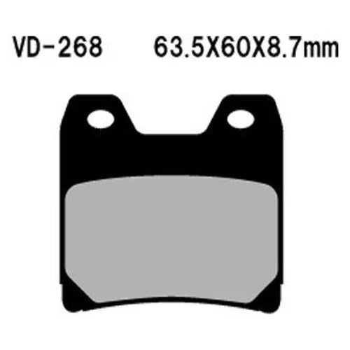 For Yamaha FZ1 2001-2005 Vesrah VD-268 Rear Organic Semi-Metallic Brake Pads