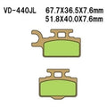 For Kawasaki KX65 2014-2015 Vesrah VD-440JL Front Sintered Metal Brake Pads
