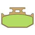 For Suzuki DRZ250 2001-2007 Vesrah VD-432/2JL Rear Sintered Metal Brake Pads