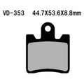 For Yamaha FJR1300A 2006-2018 Vesrah Front Organic Semi-Metallic Brake Pads