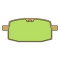 For Yamaha Jog 50 1988 Vesrah Front Sintered Metal Brake Pads