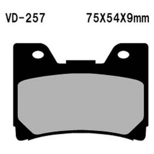 For Yamaha FZR1000 91-93 Vesrah VD-257 Front Organic Semi-Metallic Brake Pads