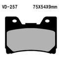 For Yamaha FZR1000 91-93 Vesrah VD-257 Front Organic Semi-Metallic Brake Pads