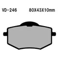 For Yamaha Virago 535 1987-1994 Vesrah Front Organic Semi-Metallic Brake Pads