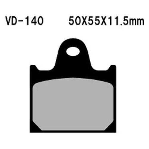For Honda Interceptor 1000 85-86 Vesrah Rear Organic Semi-Metallic Brake Pads