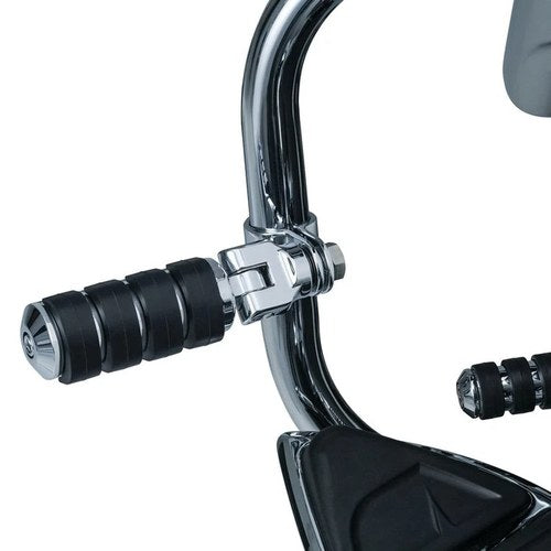 Kuryakyn Engine Guard or Frame Mount Large Iso Foot Pegs Chrome