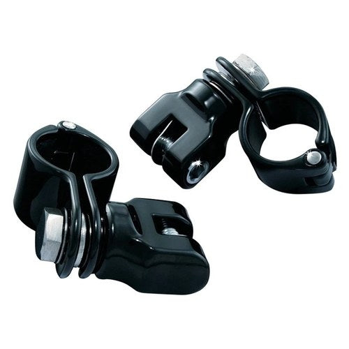 Kuryakyn 7572 Foot Peg Mounts Gloss Black
