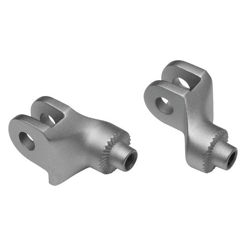 For Triumph Bonneville 2002-2017 Kuryakyn 8904 Splined Foot Peg Adapters Silver