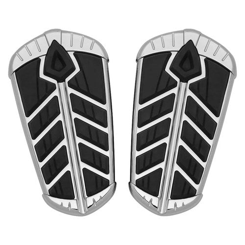 For Indian Springfield 16-19 Spear Passenger's Floorboard Inserts Chrome
