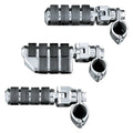 Kuryakyn Engine Guard or Frame Mount Dually Iso Foot Pegs Chrome