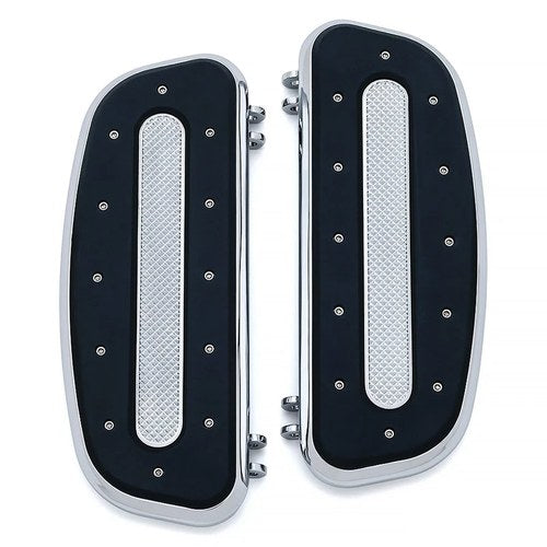 For Harley-Davidson Road King 96-21 Heavy Industry Driver's Floorboards Chrome